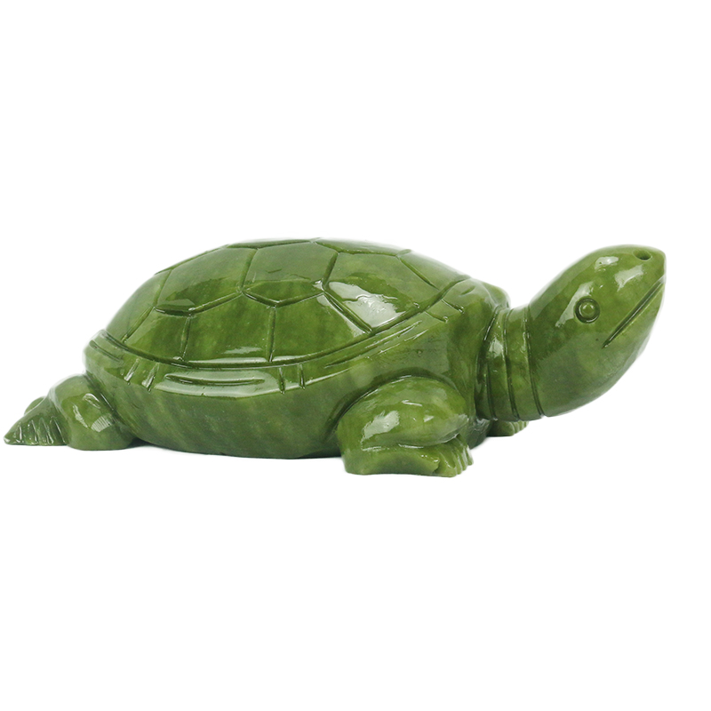 Aquarium Fish Cichlid - Jade natural/escultura de tartaruga/decoração de casa/ornamentos