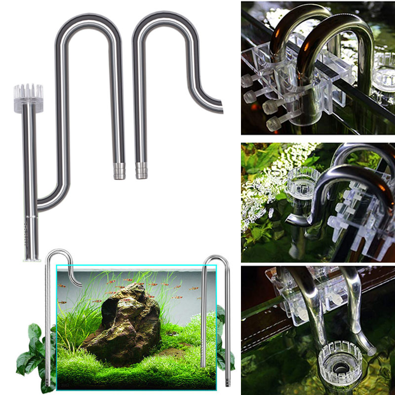 Aquarium Fish Price - Aço inoxidável Inflow Outflow Filtro para