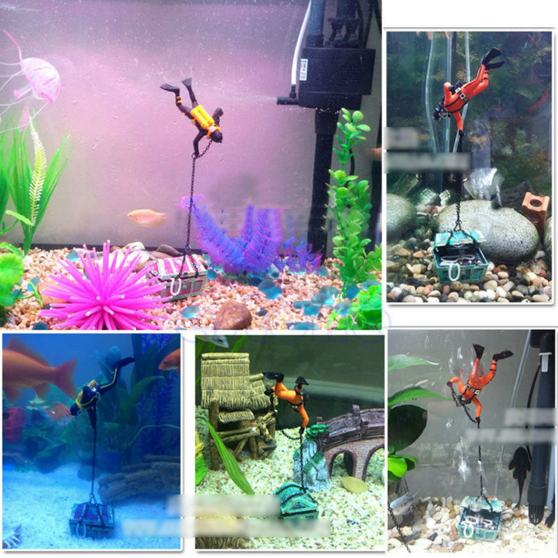 Estátua de Ação de Mergulhador - Aquarium Fish Price avaliação e preço