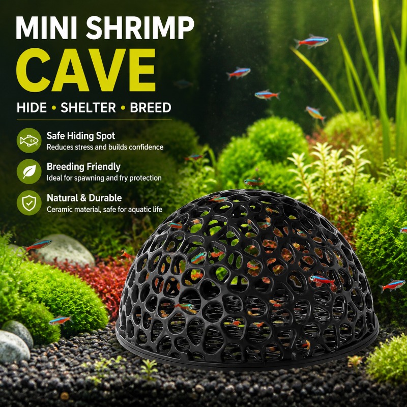 Mini Caverna de Cerâmica Poros - Aquarium Fish Hiding Spot avaliação e preço