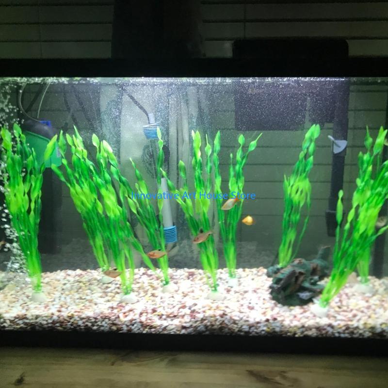 E1PC Plantas Aquáticas Folhas  - Aquarium Fish Hiding Spot avaliação e preço