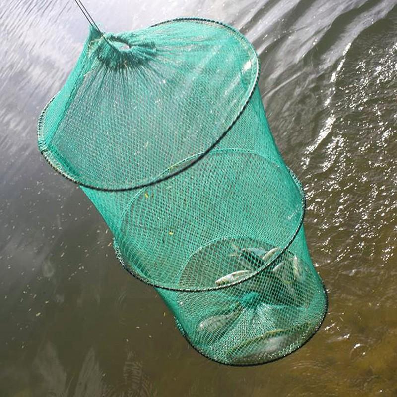 Dobrável redondo malha de náil - Aquarium Fish Trap avaliação e preço