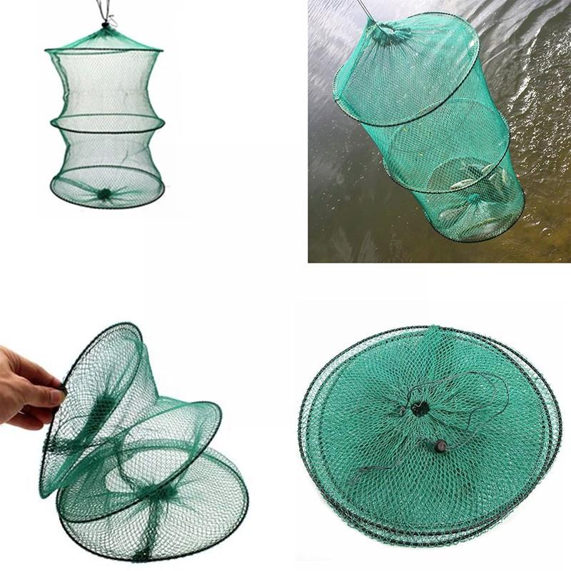 Dobrável redondo malha de náil - Aquarium Fish Trap avaliação e preço